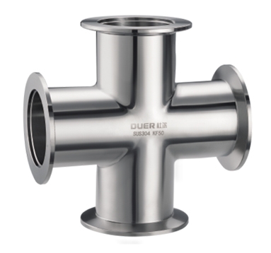 KF high vacuum quick-installed cross