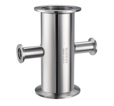 KF vacuum quick-installed reducing cross